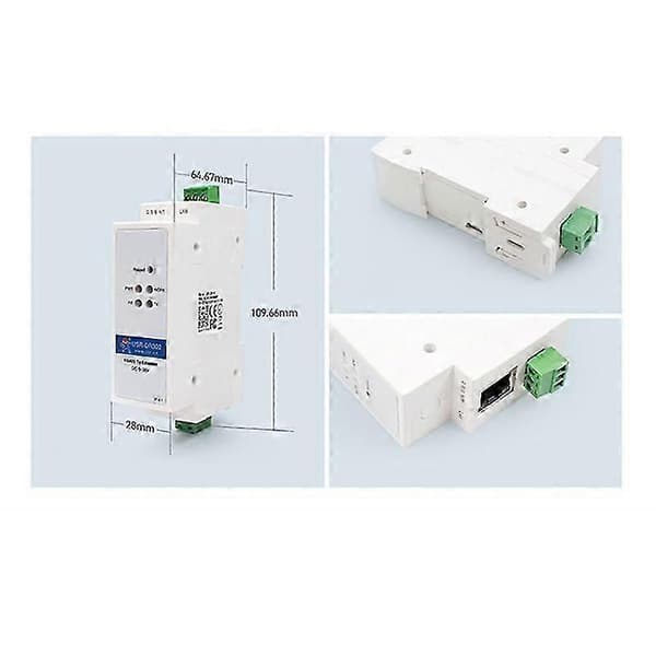 USR-DR302 DIN-skinne Seriell RS485 til Ethernet TCP IP Servermodul