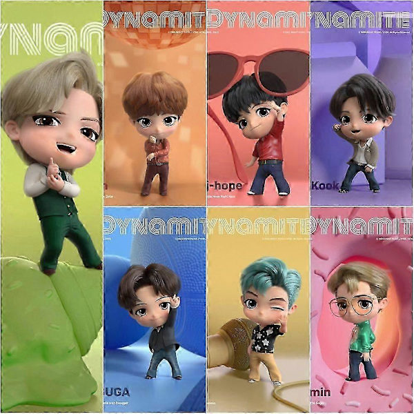7 stk./sæt BTS TinyTAN Dynamite Bangton Boys Figur Legetøj