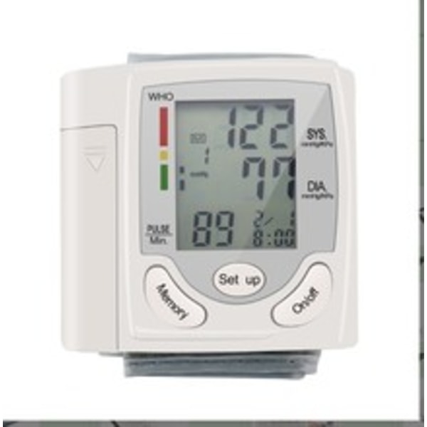 Automatisk blodtrycksmätare med digital LCD-display