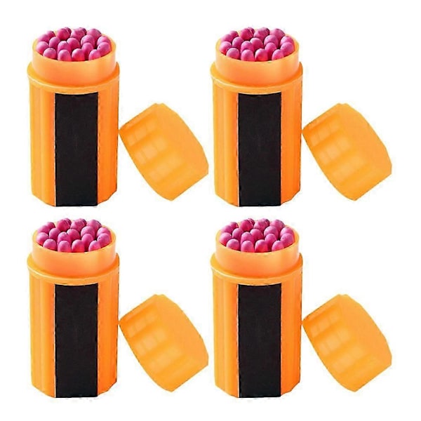 4 Set Vattentäta Tändstickor Utomhus Tändare Verktyg Utomhus Tändstickor Utomhus Nödtändsticka