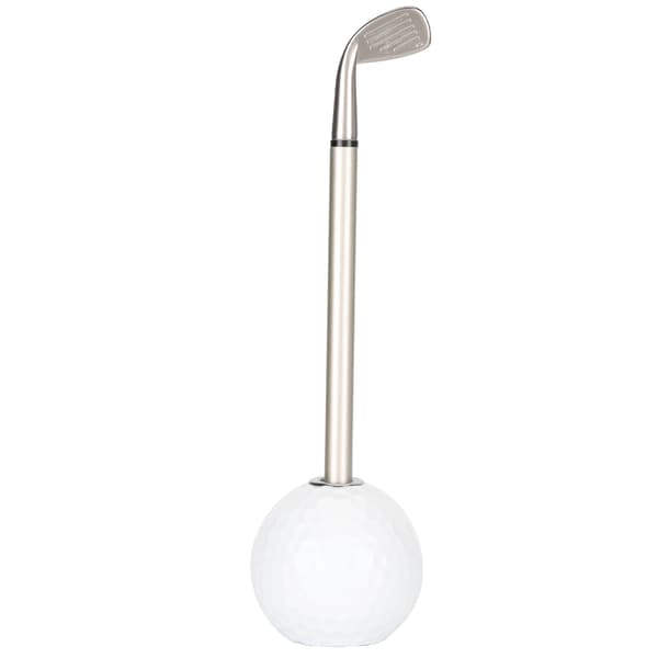 Golfpenner Dekorasjoner Kontorpult Multifunksjonell Penneholderstativ med Golfballdesign (Hvit)