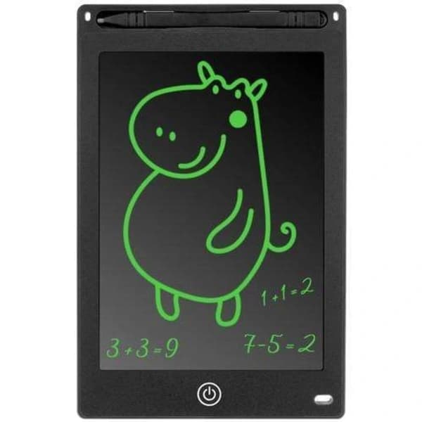 Digitalt tegnetablet til børn - Praktisk LCD-skærm, 8,5-tommer tablet + stylus (sort)