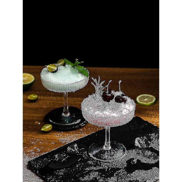 Elegante Margarita Glass med Stor Kapasitet, Cocktailglass For Fest & Dekor - dwdz