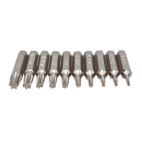 10 stk Torx Skrutrekker Bits Sett T3 T4 T5 T6 T7 T8 T9 T10 T15 T20 Mobil