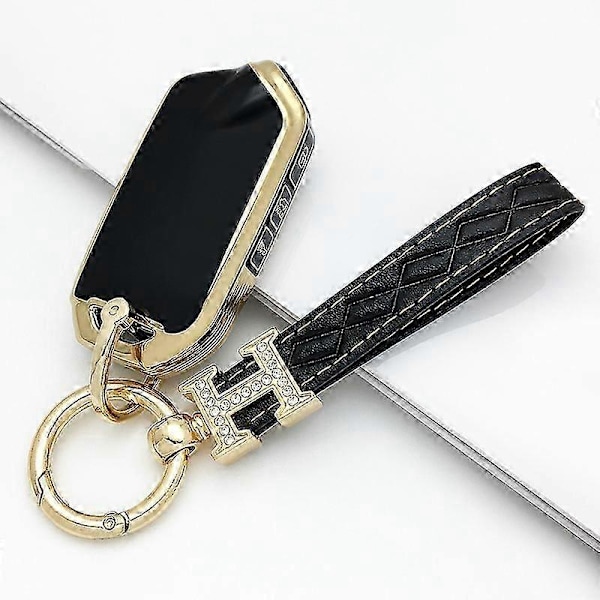 NYTT TPU Bilnøkkeldeksel Fob For Kia K900 Stinger 2017 2018 2019 2020+ Smart Nøkkeldeksel 4 Knapper Keychain 7