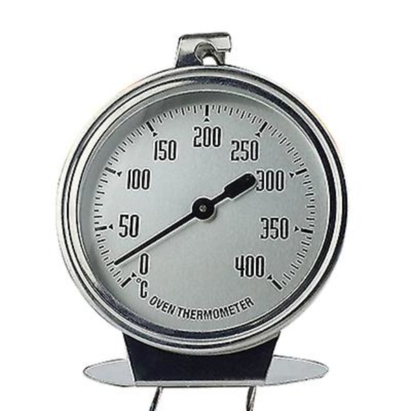 0 - 400 graders rustfrit stål termometer til bageovn