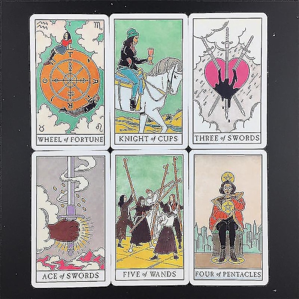 The Modern Witch Tarot Deck Guidebok Kortlek Bordsspel Magisk Öde Spådom Kort 78 st Tt03