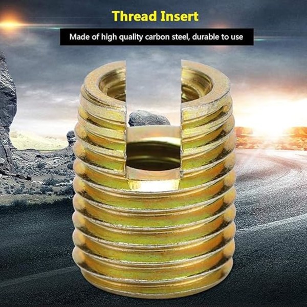 Kierretapit 20 kpl 302 Hiiliteräs Itsekierteittävät Kierretapit Ruuvien Korjaustarvikkeet (Sisä M30.5 Ulko M50.5: 6mm / 0.2in)
