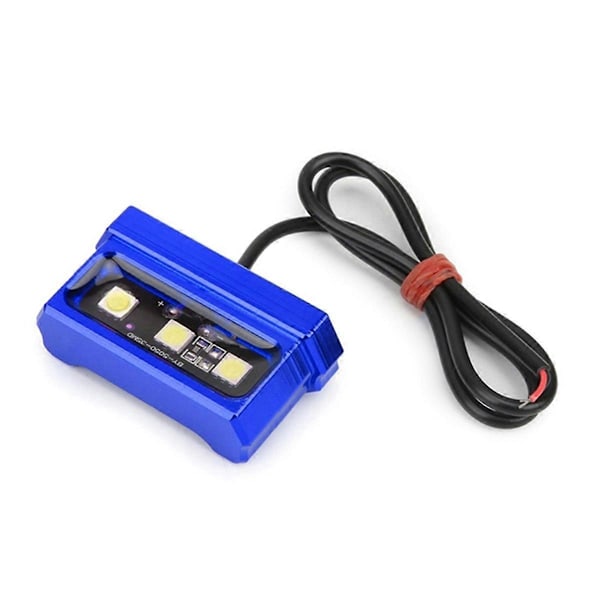 LED Motorcykel Nummerplade Lys Dekorativ Lampe Universal Aluminium Legering Baglygte Nummerplade Blue