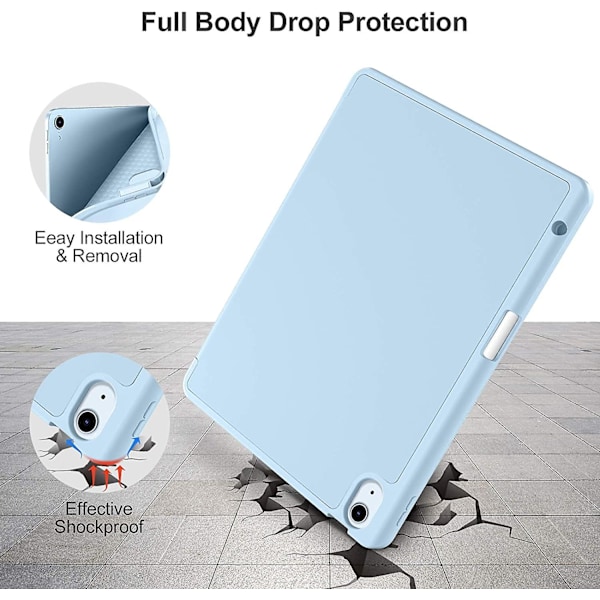 Etui Kompatibelt Med Ipad Air 4. Generation Etui 2020 10.9 Tommer [Blyantsholder/2. Blyant Opladning] [Automatisk Søvn/Vækning], Trifold Stativ Smart Etui Kompa