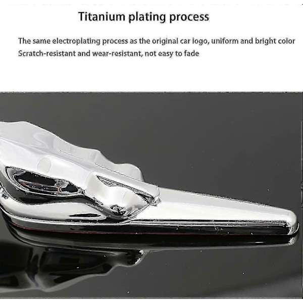 Jaguarille 3D-emblemi Auton Etuosaan, Auton Peite, Kromattu Kotka-merkki, Auton Tarvikkeet