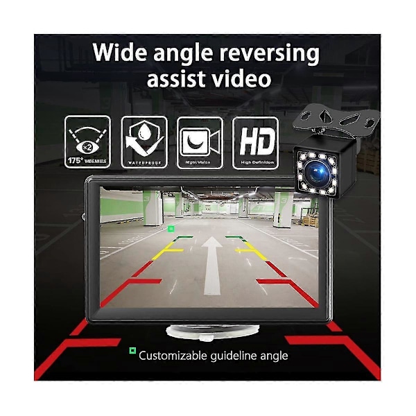 Kannettava langaton Carplay-näyttö kojelautaan, 7 tuuman kosketusnäytöllinen autostereo Bluetooth, FM-autoradio, peruutuskamera, USB