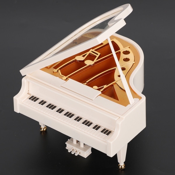 JFJC Piano Music Box Urværk Fyrretræ Type Skrivebord Hjem dekoration Fødselsdagsgave Håndværk
