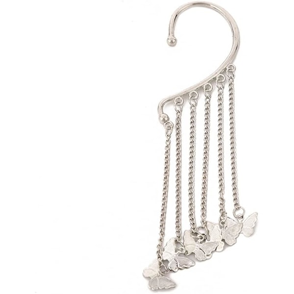 Zircon Sommerfugl Kvast Øreringe til Kvinder Piger, Lange Farver Krystal Imitation Perle Dingle Øreringe Rhinestone Sommerfugl Drop Øreringe