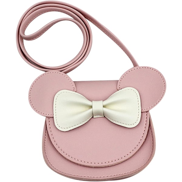 Crossbody Taske Bowknot Skuldertaske Håndtaske Lille Piges Sød Taske Med Tegneserie Museører
