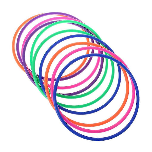 10 stk. plastik kastringe mål kast karneval baghave park spil børn intelli 18 cm inner diameter