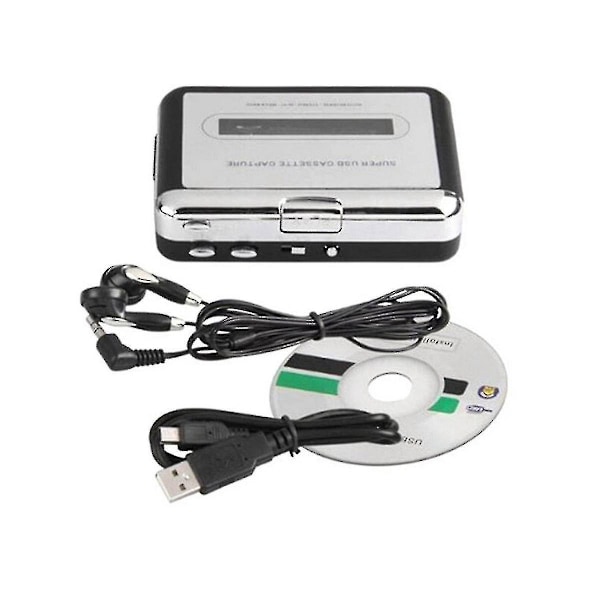 Kasettisoitin USB-kasetti MP3-muuntimeen Äänen tallennus Musiikkisoitin Nauhakasettisoitin-dwdz