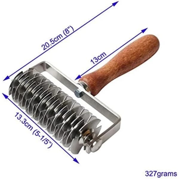 Stainless Steel Pastry Lattice Roller Cutter Tool for Pie Pizza Cake Bread Cookie