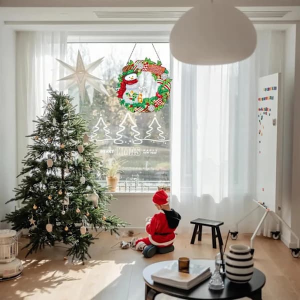 5D Diamantmaling Juledekorasjon DIY Diamantmalingssett