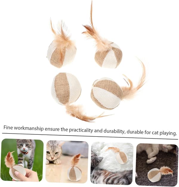 4-pack Kattleksaker Kattmynta Hushållsdjur