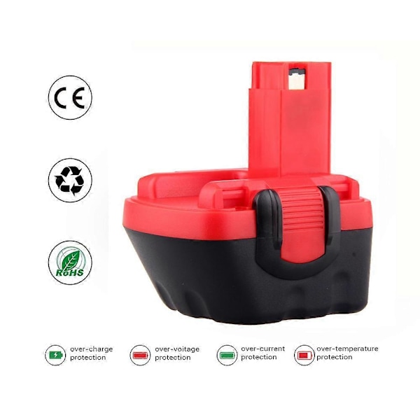 För Bosch Elverktyg 12V Batteri Ni-Mh 4800Ah Sladdlös Borrmaskin
