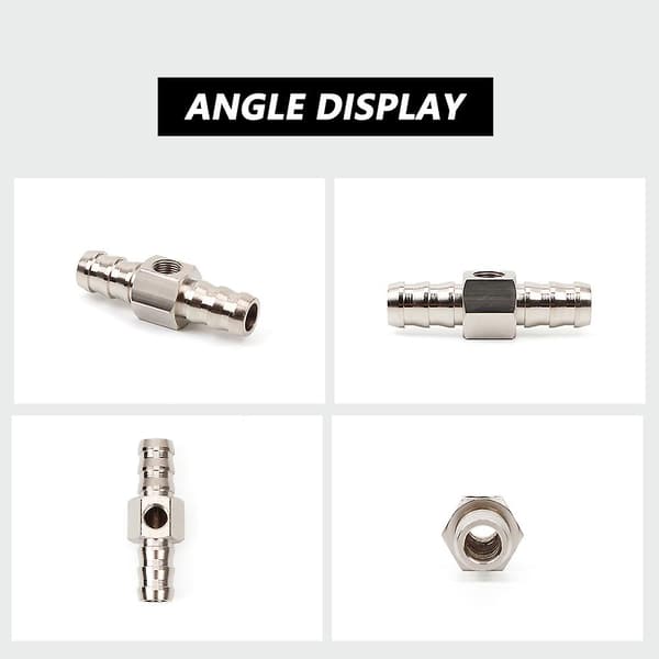 3/8\" Drivstoffslange Drivstofftrykksmåler Sensor T-Stykke Adapter Biltilbehør