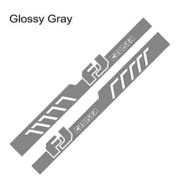 2 KPL Auton Oven Tarrat Toyota FJ CRUISER Osille Tuning Autotarvikkeet Sivukorin Grafiikka Vinyylikalvo Tarrasetti Ajoneuvon Sisustustarvikkeet Glossy Gray