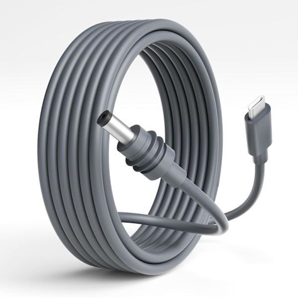 Starlink Mini 3m (10ft) kaapeli: 100W USB-C–DC-virtajohto (USB Type-C–DC-tulo).