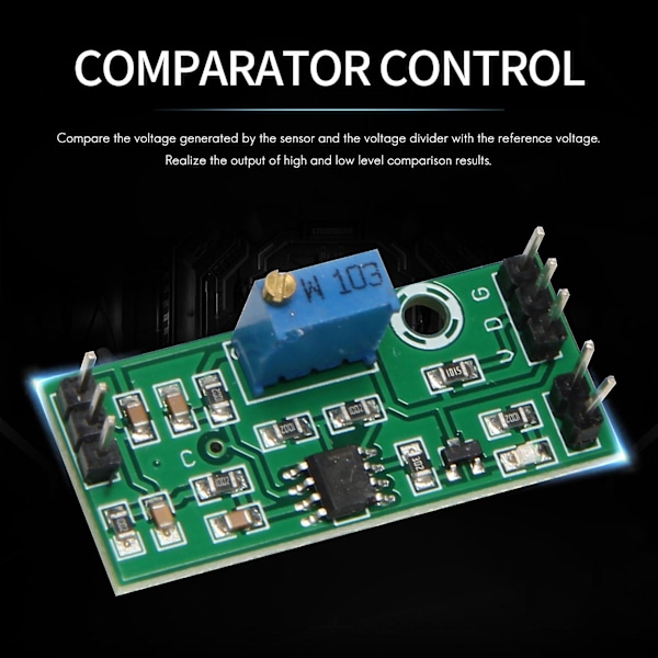 3 st Lm393 3.5-24v Spänningskomparatormodul med LED-indikator Hög nivåutgång Analog komparator