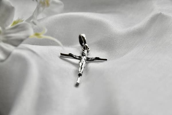 Solid Vedhæng Krucifiks Religiøs Halskæde Smykker Unisex Smykker