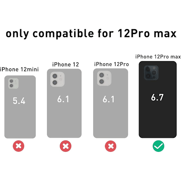Genomskinligt Plånboksfodral för iPhone 12 Pro Max Uppgraderat Kortfacksfodral Slimmad Passform Skyddande Mjuk TPU Stötsäkert Skal med Söt Korthållare för Apple iPh