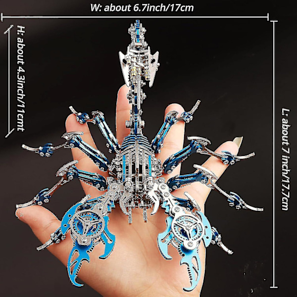 454 dele Scorpion 3D metal model kit