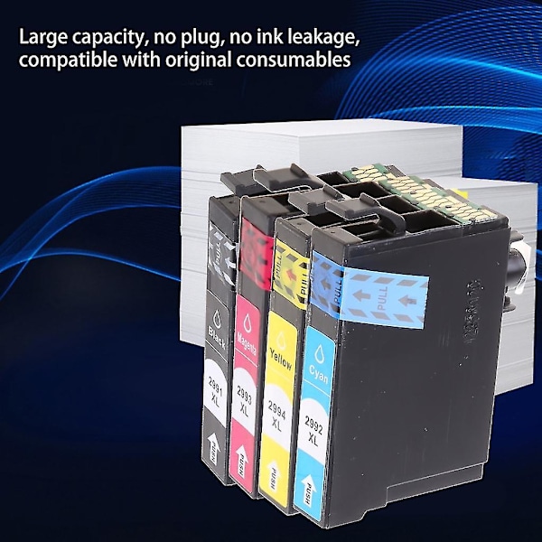 4 Väriä T2991 Yhteensopivat Mustepatruunat Epson Xp 235 247 245 332 335 342-dwdz -tulostimille