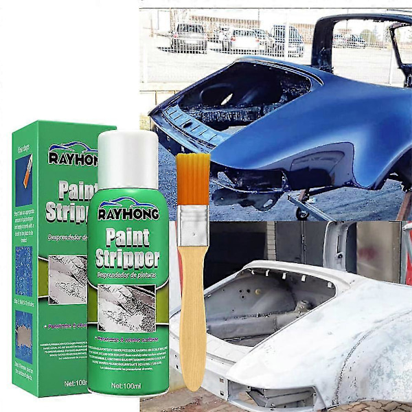 100ML Bilmalingfjerner Metaloverflade Malingsfjerner Høj Effektivitet Bilnav Scratch Free Rengøring Malingsfjerner Stripping