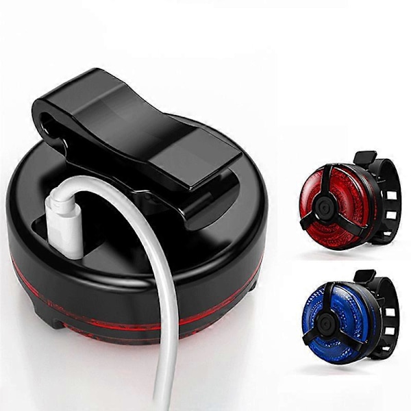 Sykkellys USB Oppladbar LED Sykling Sykkel Sykkelvarsling Front Bakre Baklys Lys for Sykkel