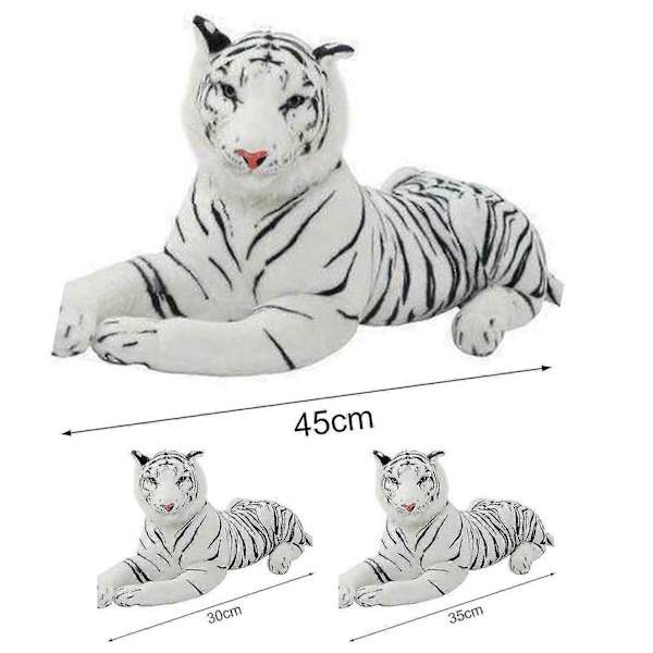 Mjuk Tiger Mjuk Bekväm Gosedjur Gul Stor Tiger Prydnadskudde Leksak Heminredning Orange 30cm