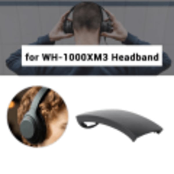Sony WH-1000XM3 XM3 Trådløse Støjreducerende Hovedtelefoner Udskiftningshovedbøjle (Sort)