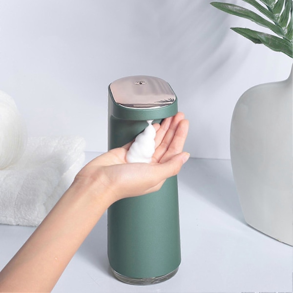 Automatisk Såpedispenser Oppladbar Skumsåpedispenser for Kontor Skole Spray Style Light green
