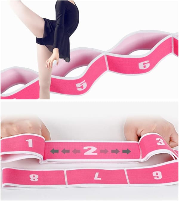 Elastisk bånd, elastisk bånd, multi-ring, yoga treningsbånd, latinbånd