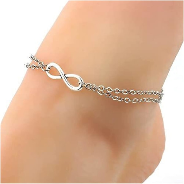Ankelkæde Dame Smykker Skinnende Ankelkæde Armbånd Strandfod Smykker Mode Ankelkæde