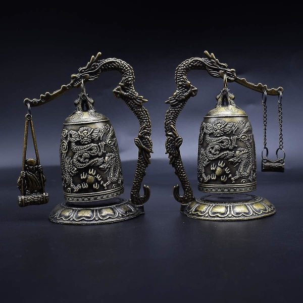 Vintage Small Dragon Bell buddhalaisia ​​keräilykoristeita