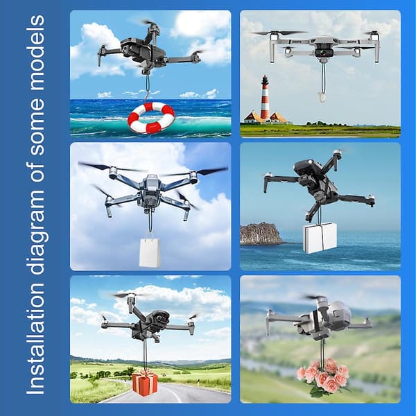 Kaster Luftdropp System 2.4 Fjernkontroll Drone-Slipper Bryllupsforslag Leveringsenhet