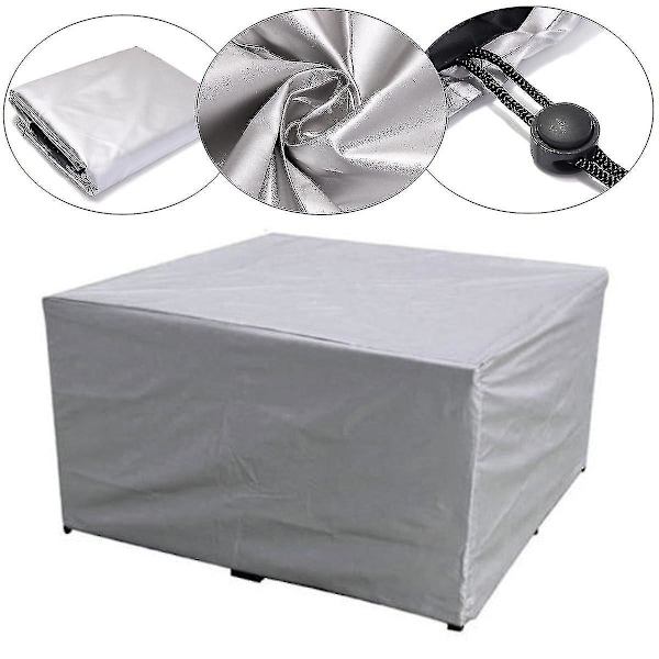 75 storlekar Vattentät Utomhus Patio Trädgårdsmöbler Överdrag Regn Snö Stolsöverdrag 163x61x122cm