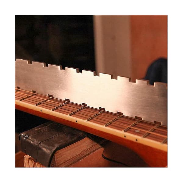 Gitarrbyggare Mätverktyg Kit Gitarrsträng Linjal Nedre Sträng Radius Mätare Gitarr Reparationsverktyg