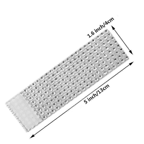 50 stk. servietringe, rhinestone servietringe diamantudsmykning