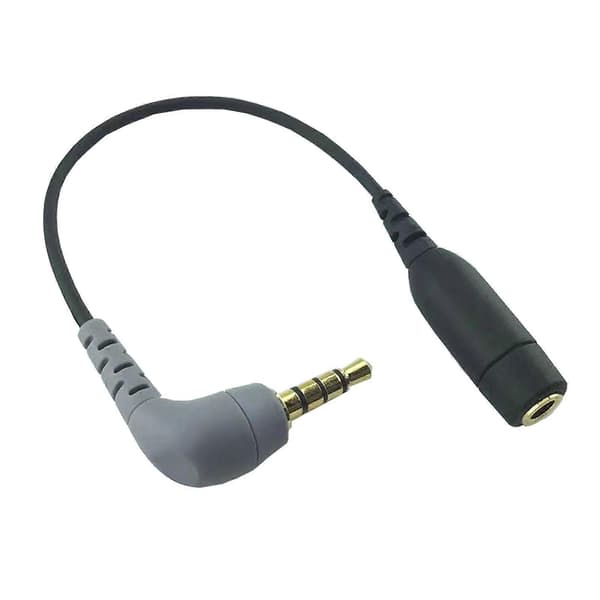 3,5 mm til TRRS mikrofonkabeladapter 3,5 mm hun TRRS mikrofonadapter til SC3/SC4 mikrofonkameraoptagelse For SC4