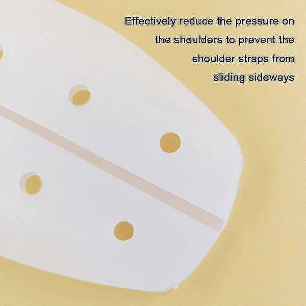 3 Par Silikone BH-Strop Puder Holder Skridsikre Fleksible Skulderbeskyttere Puder Lindrer Skulderubehag (hold)