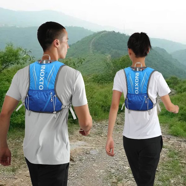 Løpevest med hydrering for menn og kvinner, løpesekk med 3L vannbeholder, egnet for terrengløp, maraton og fotturer