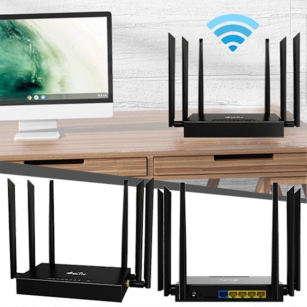 Trådløs Hurtig Internet Router Mindre Overbelastning Højtydende WiFi Trådløs Router til Gaming Streaming