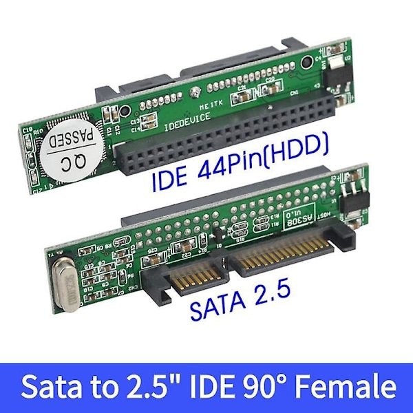 IDE til Sata 2.5 Tommer IDE Hun 40 Pin Port til 2.5 Sata Hun 1.5Gbs Seriel Adapter Konverter Understøtter ATA 133 100 HDD CD DVD